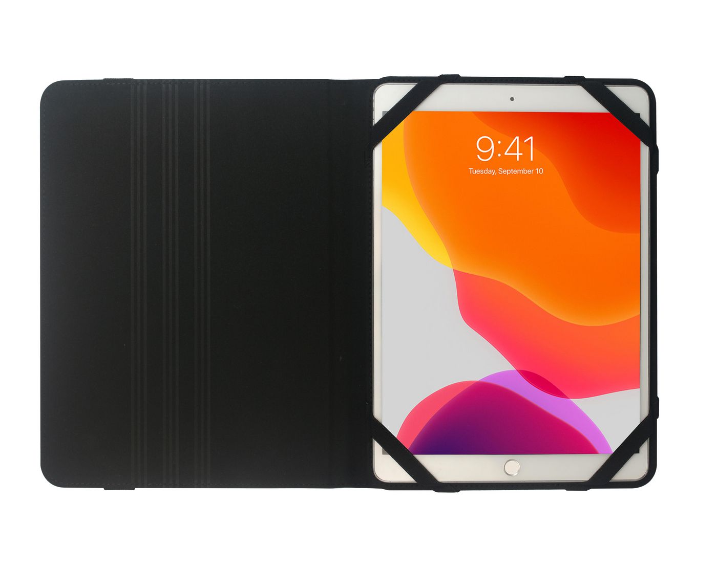 eSTUFF ES68500001-BULK Tablet Case – 10.1" Folio Black PU Leather Stand