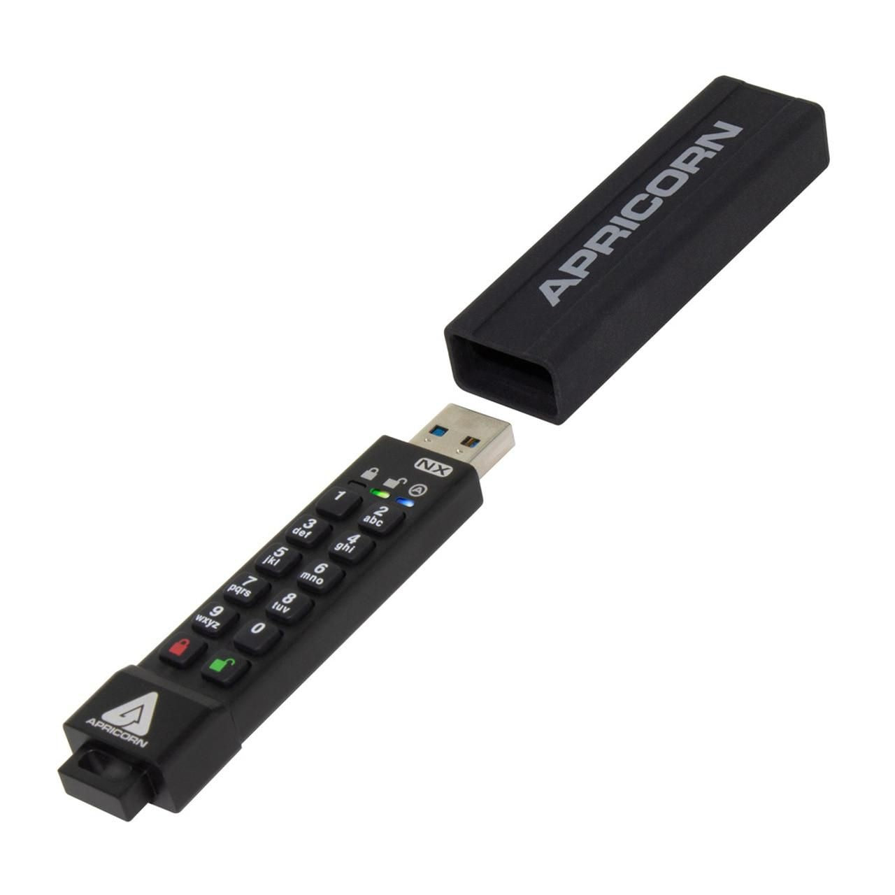 Apricorn ASK3-NX-8GB USB Flash Drive – 8GB, Hardware Encrypted, IP67
