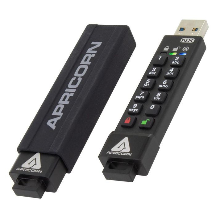 Apricorn ASK3-NX-8GB USB Flash Drive – 8GB, Hardware Encrypted, IP67