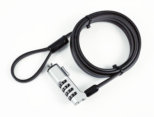 eSTUFF GLB220302 Cable Lock – Combination, Black, 1.8m, Carbon Steel