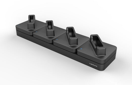 Capture CA-MTAC-4BASE-1 Battery Charger – 4-Cradle AC Charging Base, Black