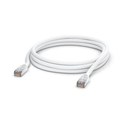 Ubiquiti UACC-CABLE-PATCH-OUTDOOR-3M-W Cat5e Outdoor Network Cable 3m STP RJ45 White Weatherproof