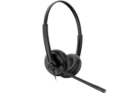 Yealink YHS 34 DUAL Wired Headset – Dual-Ear, Noise-Cancelling Microphone