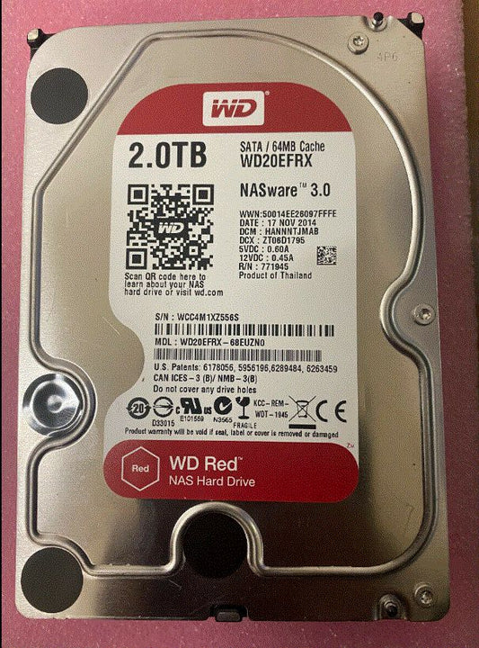Western Digital WD20EFRX-68EUZN0-RFB 2TB Refurbished Internal Hard Drive