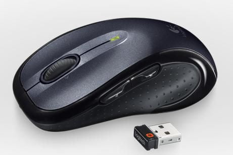 Logitech 910-001822 Wireless Mouse – Ergonomic, Optical, UK/EU Certified