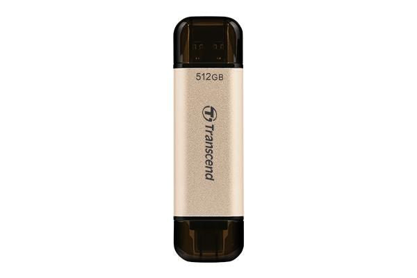 Transcend TS512GJF930C USB Flash Drive – 512GB, USB 3.2 Gen 1, Type-A/Type-C, 420MB/s