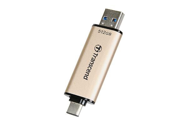 Transcend TS512GJF930C USB Flash Drive – 512GB, USB 3.2 Gen 1, Type-A/Type-C, 420MB/s