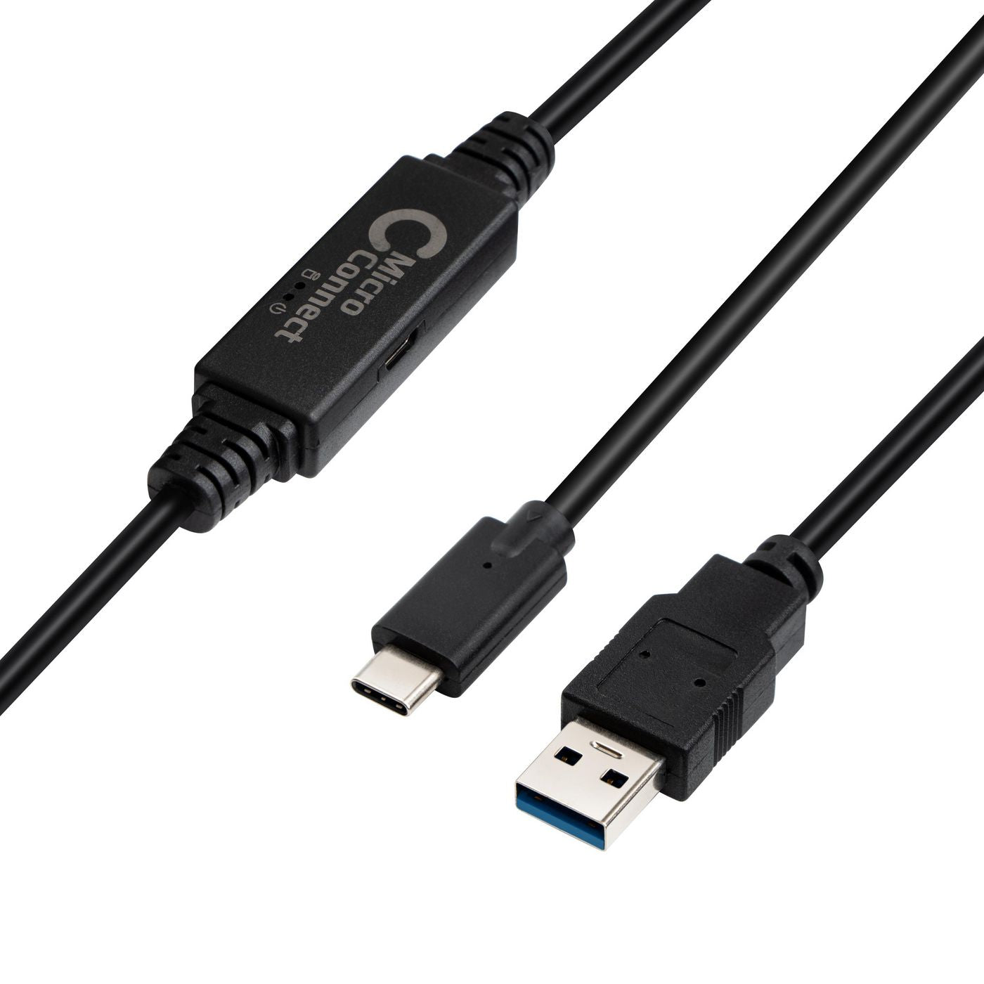 MicroConnect USB3.1CA5AMP USB 3.2 Gen 1 Cable 5m USB C to USB A Black