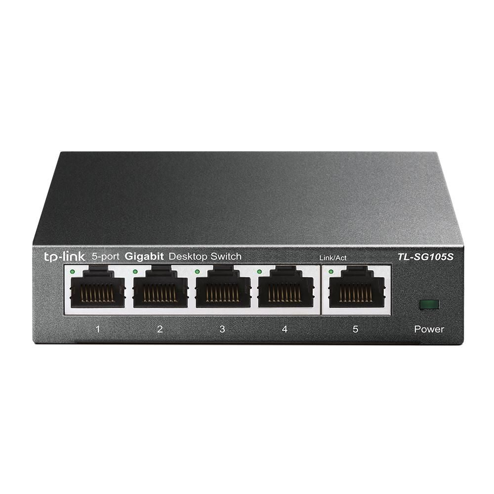 TP-Link TL-SG105S 5-Port Gigabit Ethernet Desktop Switch Unmanaged