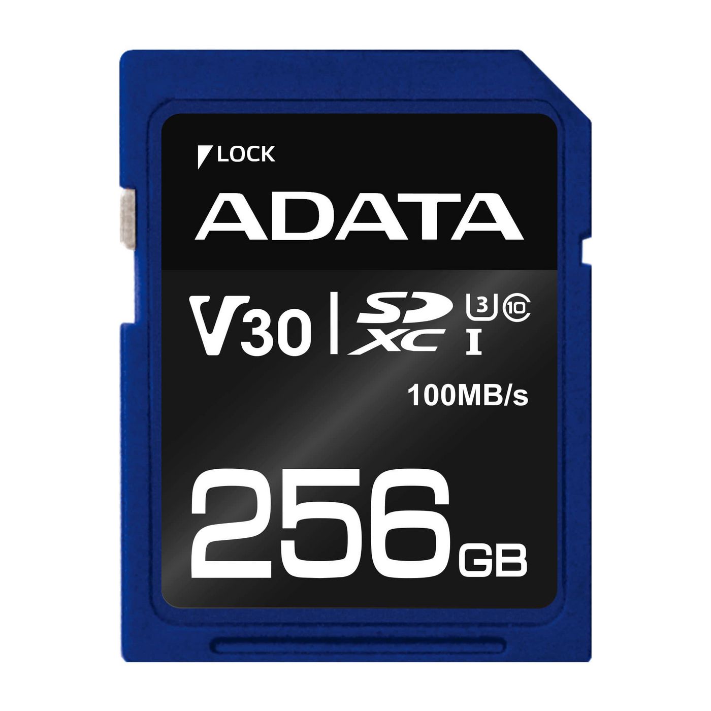 ADATA ASDX256GUI3V30S-R SDXC Memory Card 256GB UHS-I U3 V30 Class 10
