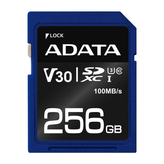 ADATA ASDX256GUI3V30S-R SDXC Memory Card 256GB UHS-I U3 V30 Class 10