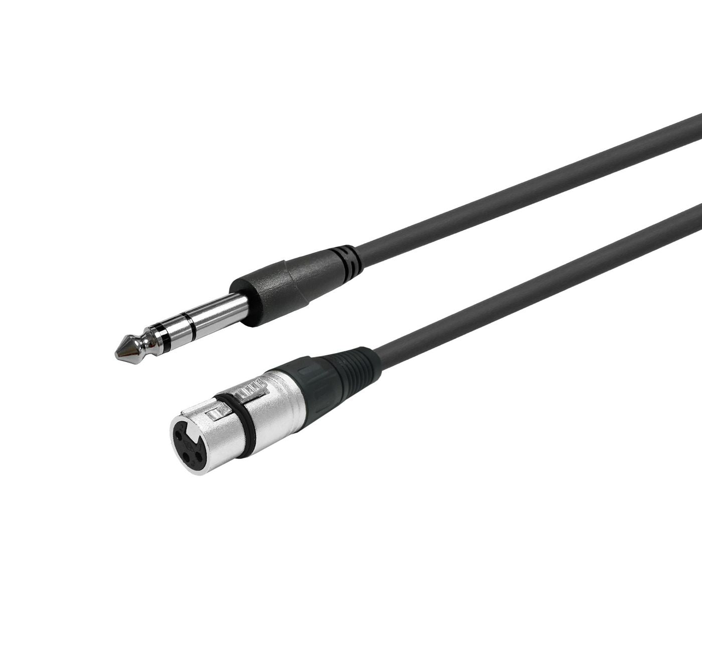 Vivolink PROAUDXLRFJACKS1 1m XLR Female to 6.35mm Jack Audio Cable – Black, RoHS
