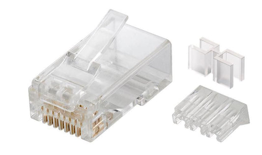 MicroConnect KON511-10 RJ45 Plug Transparent 10-Pack Cat6A