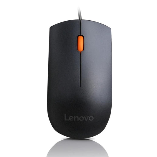 Lenovo GX30M39704 Ambidextrous USB Optical Mouse – 1600 DPI, Black