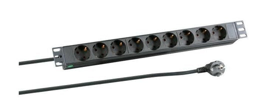 MicroConnect CABINETACC23 Rack PDU 8x CEE 7/4 Outlets 230V 16A 1U 3m Black