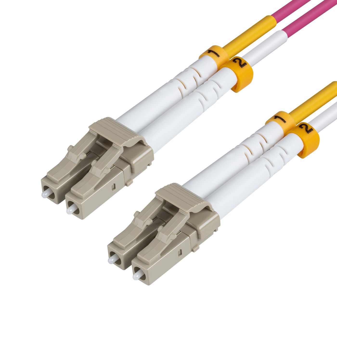 MicroConnect FIB440425P Fibre Optic Cable – 25m LC-LC OM4 Duplex Violet with LSZH Jacket