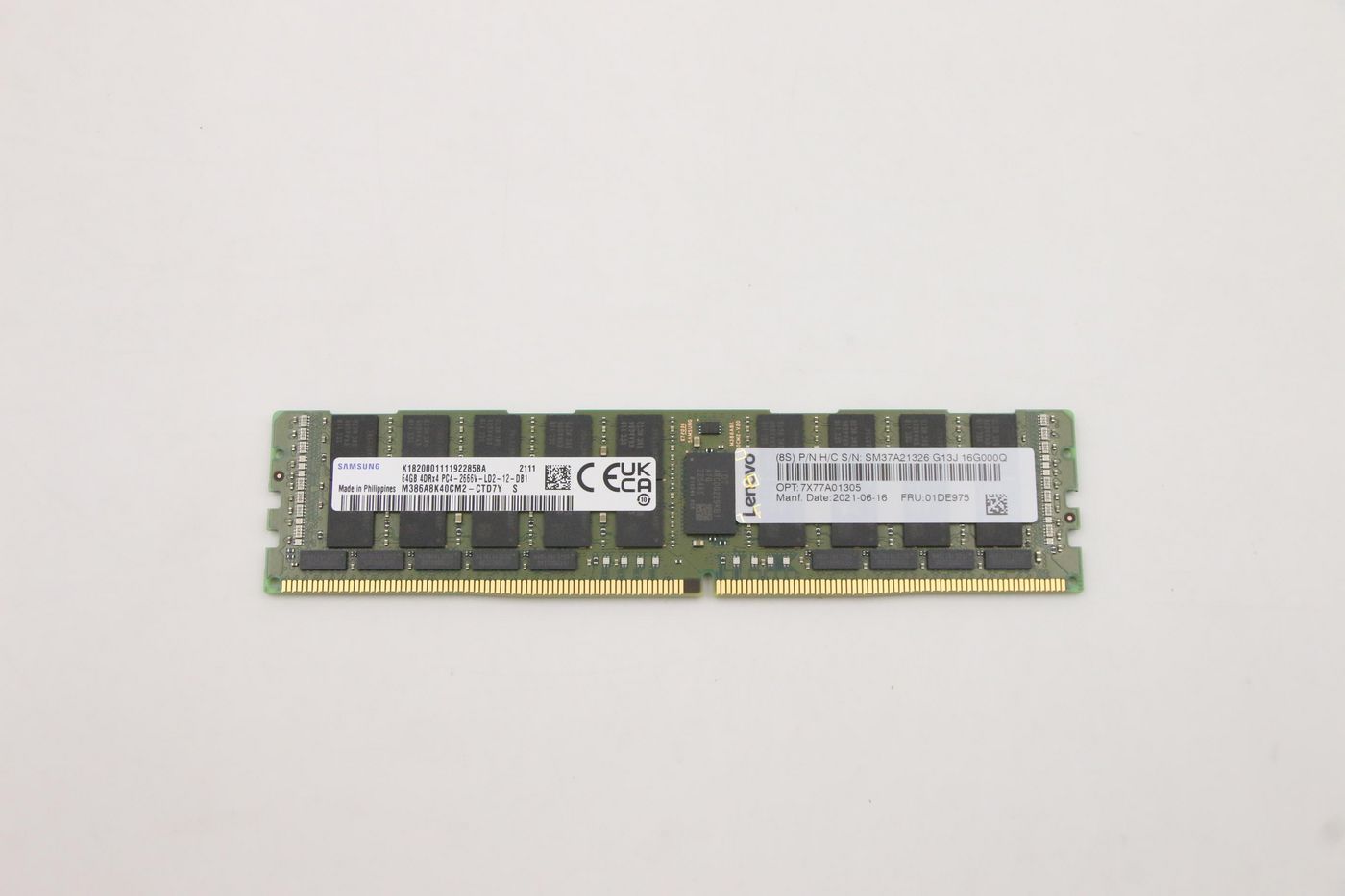 Lenovo 01DE975-RFB 64GB DDR4 2666MHz LRDIMM Memory Module