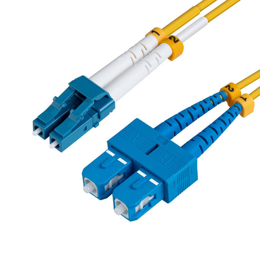 MicroConnect FIB421020 Fibre Optic Cable LC-SC 20m OS2 Singlemode Yellow LSZH Jacket