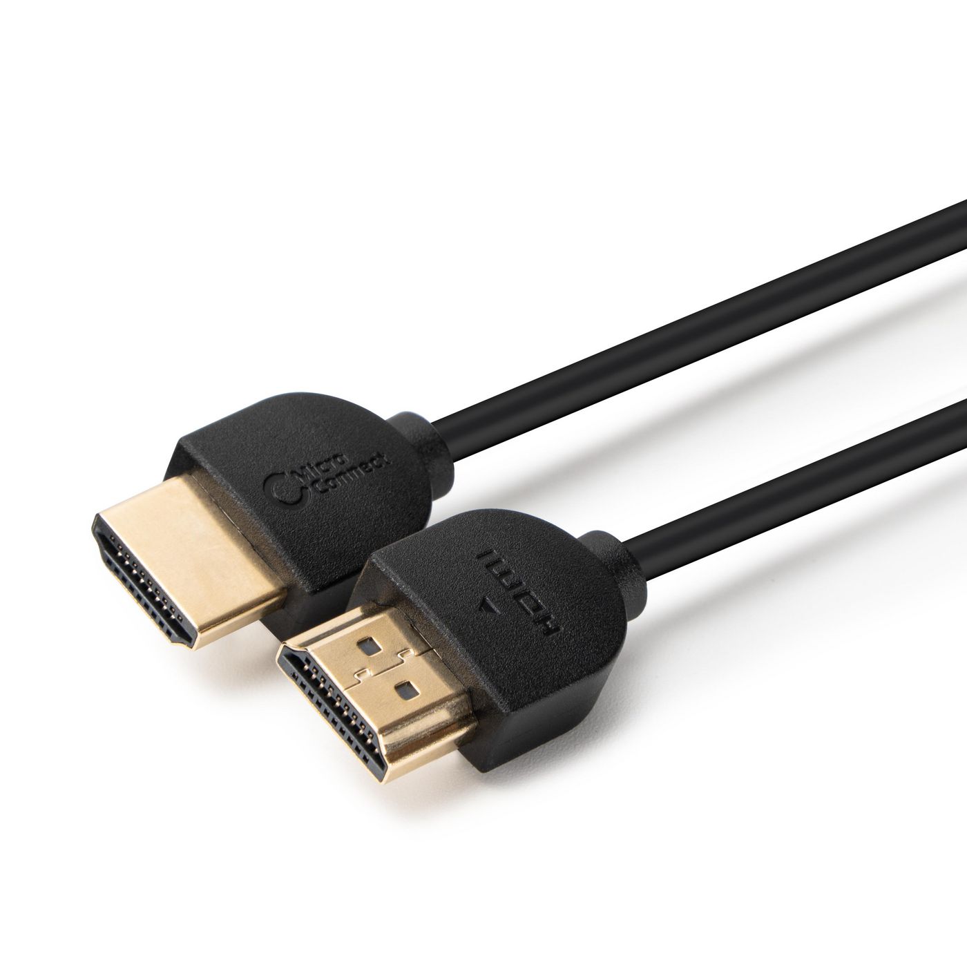 MicroConnect HDM19193BSV2.0 4K HDMI Cable Slim 3m – HDMI 2.0, Ultra HD, Gold-Plated Connectors