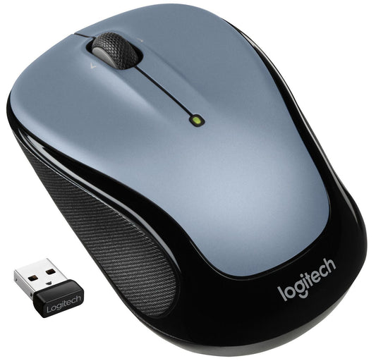 Logitech 910-006813 Wireless Mouse – 2.4GHz, 5 Buttons, Optical, Black/Grey