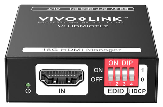 Vivolink VLHDMICTL2 Control Processor – HDMI EDID Manager 4K 18G