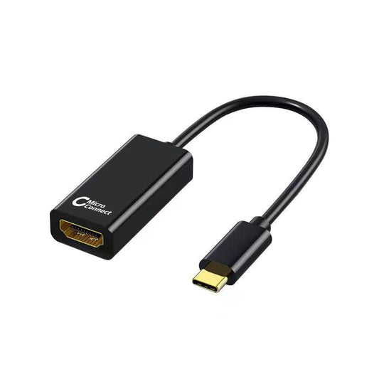 MicroConnect USB3.1CHDMI-S USB-C to HDMI Adapter – Slim 4K 60Hz, 0.15m, Black