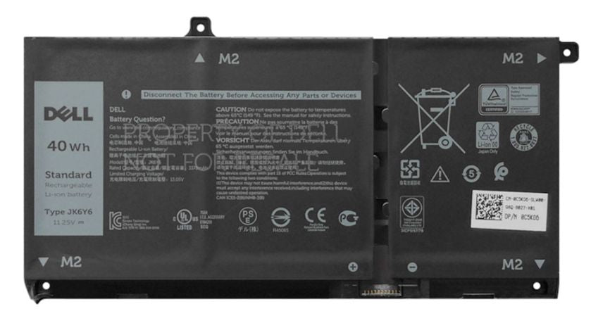 Dell CF5RH Battery – 40WHR 3-Cell Lithium Ion 11.25V