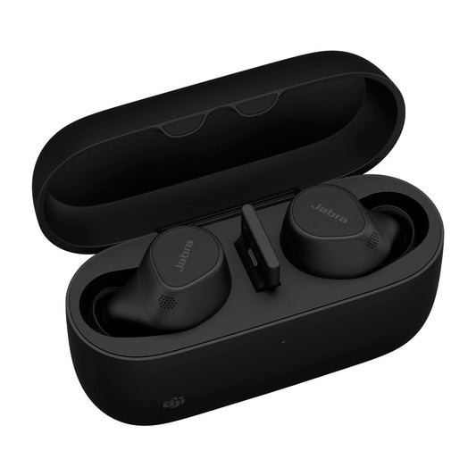 Jabra 20797-999-999 Evolve2 Buds USB-A MS True Wireless Headset with ANC – Black