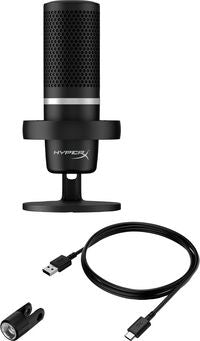 HP 4P5E2AA HyperX DuoCast USB Microphone – Black RGB 24-bit 96kHz