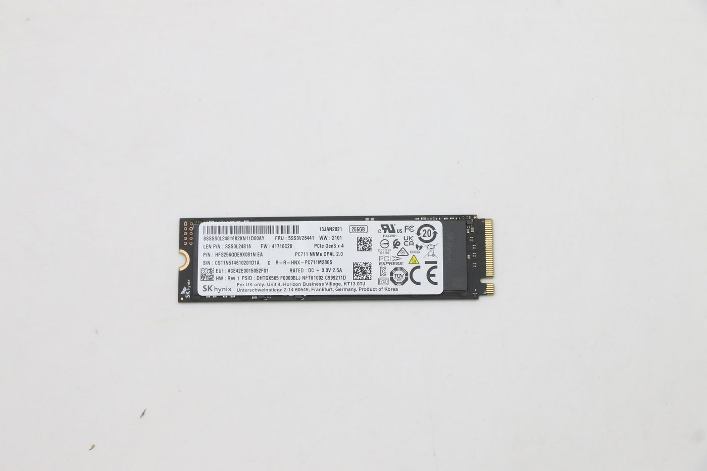 Lenovo 5SS0V26441 Internal SSD 256GB M.2 PCI Express 3.0