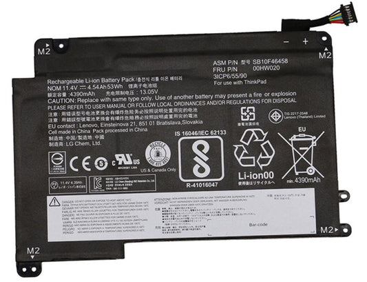 Lenovo 00HW020 Internal 3-Cell 53Wh Li-ion Battery
