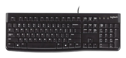 Logitech 920-002501 Keyboard – Wired Full-Size UK Layout, Durable Design