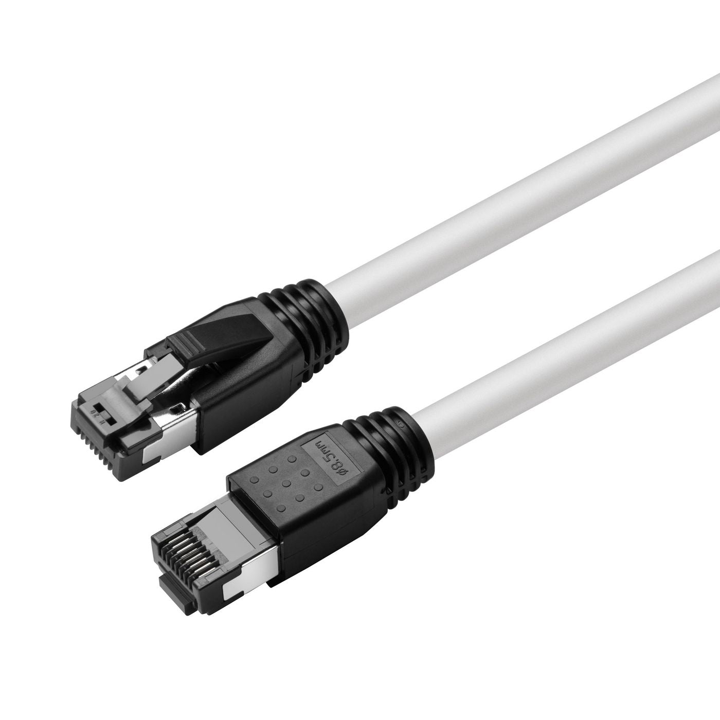 Microconnect Cat8.1 S/FTP 1.5m Network Cable – White, LSZH, Gold-Plated RJ-45