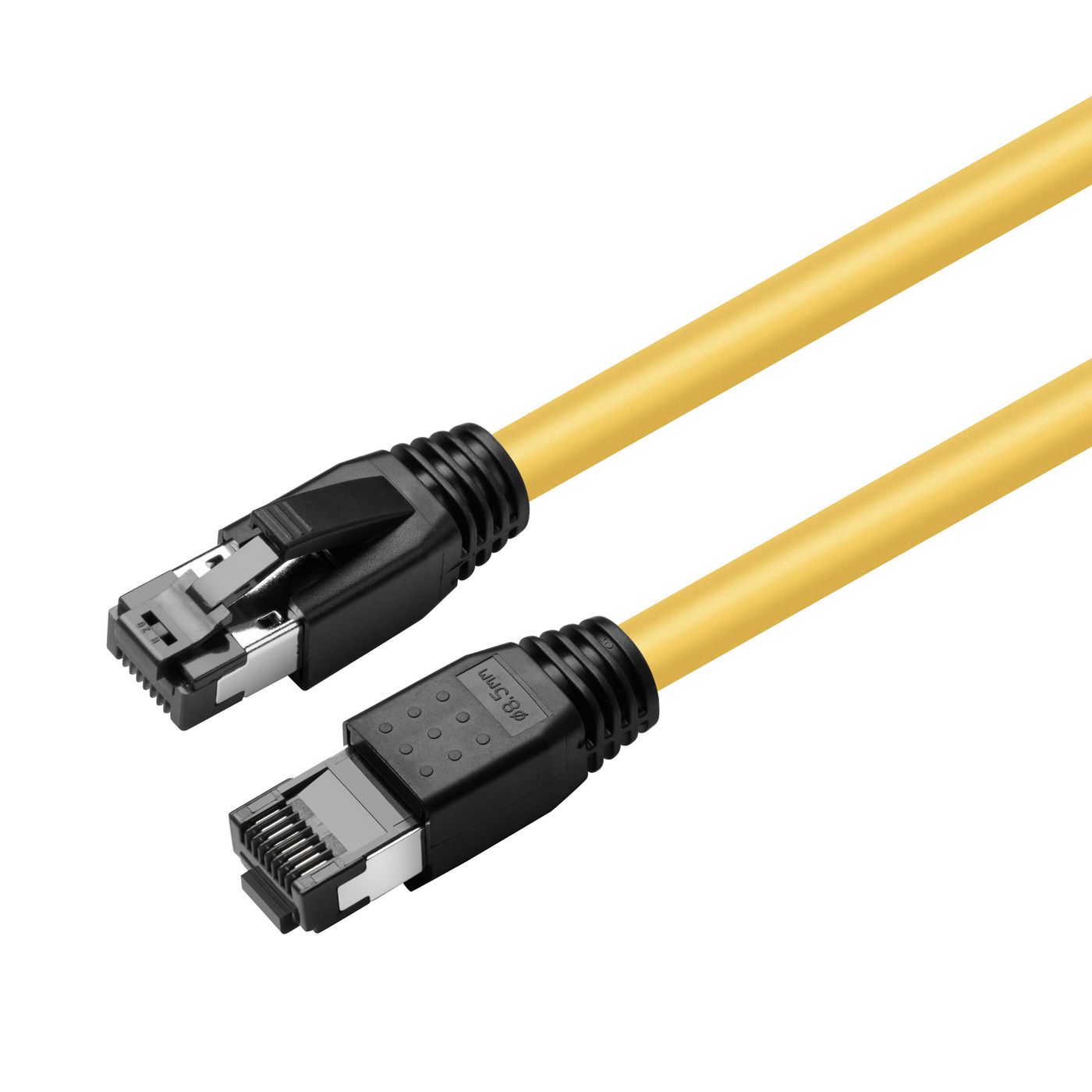 Microconnect Cat8.1 S/FTP Network Cable 0.25m Yellow – LSZH, RJ-45, 40Gbps