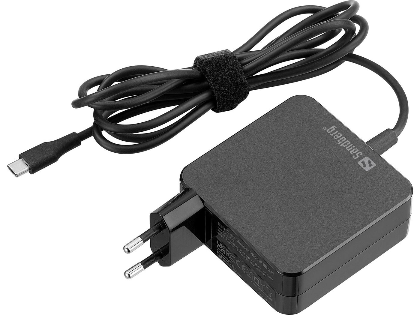 Sandberg 135-79 USB-C AC Charger PD65W EU 2M – High Power USB-C Adapter