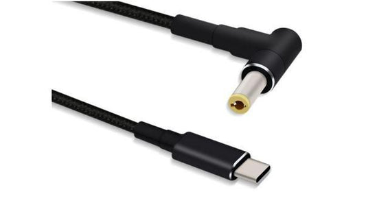 MicroConnect USBC-DC-5A-15V USB-C to DC 5.5x2.5mm Power Cable 15V 5A 1.2m Black