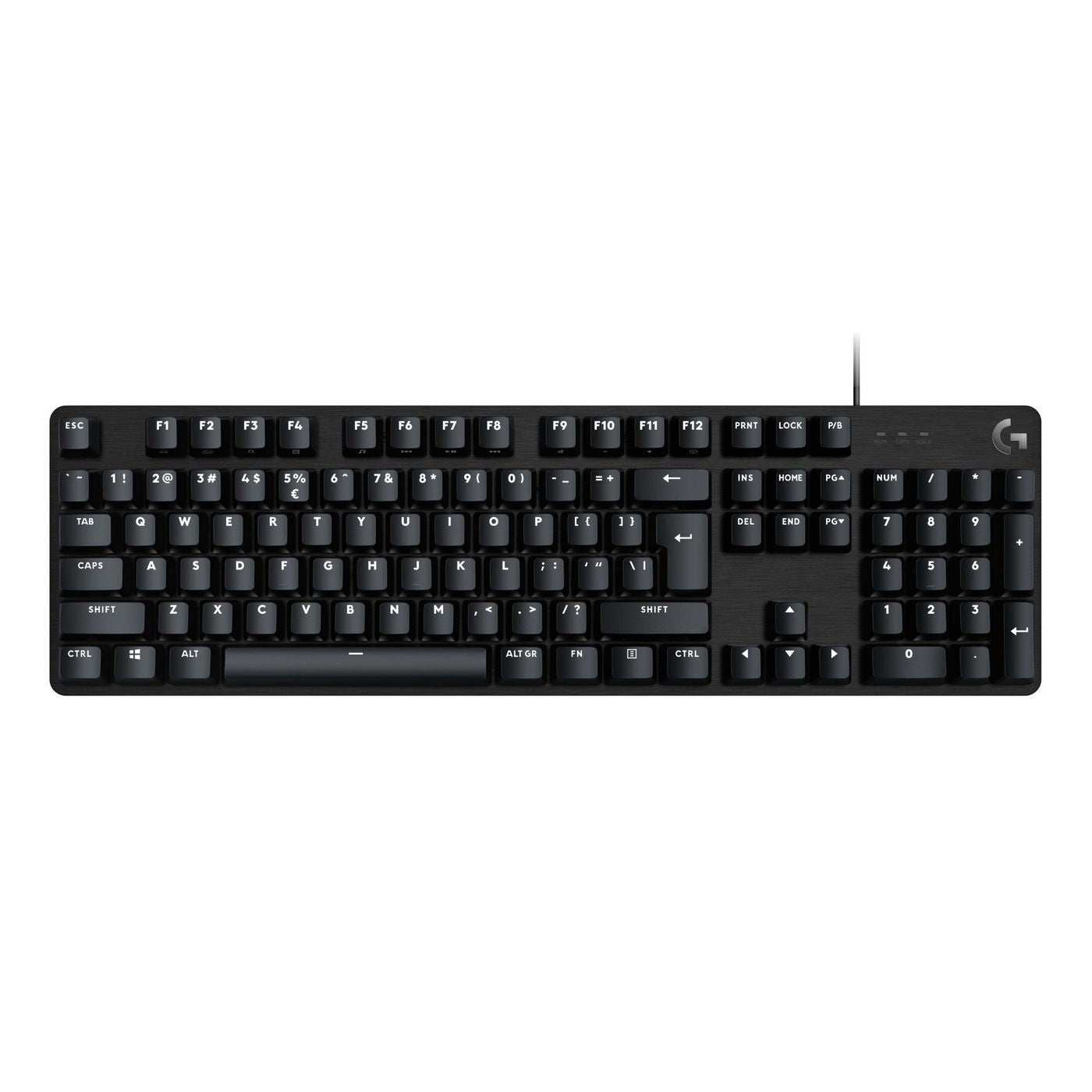 Logitech 920-010437 Full-Size Mechanical QWERTY Keyboard – LED Backlit, USB, Black