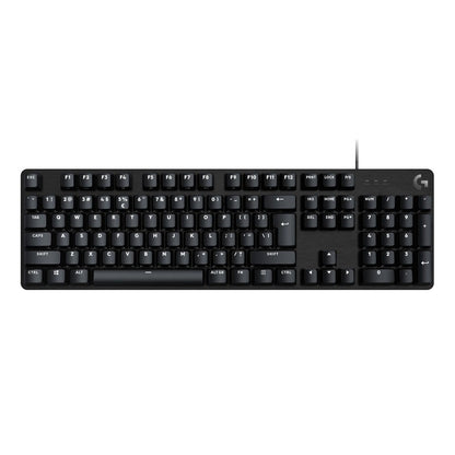 Logitech 920-010437 Full-Size Mechanical QWERTY Keyboard – LED Backlit, USB, Black