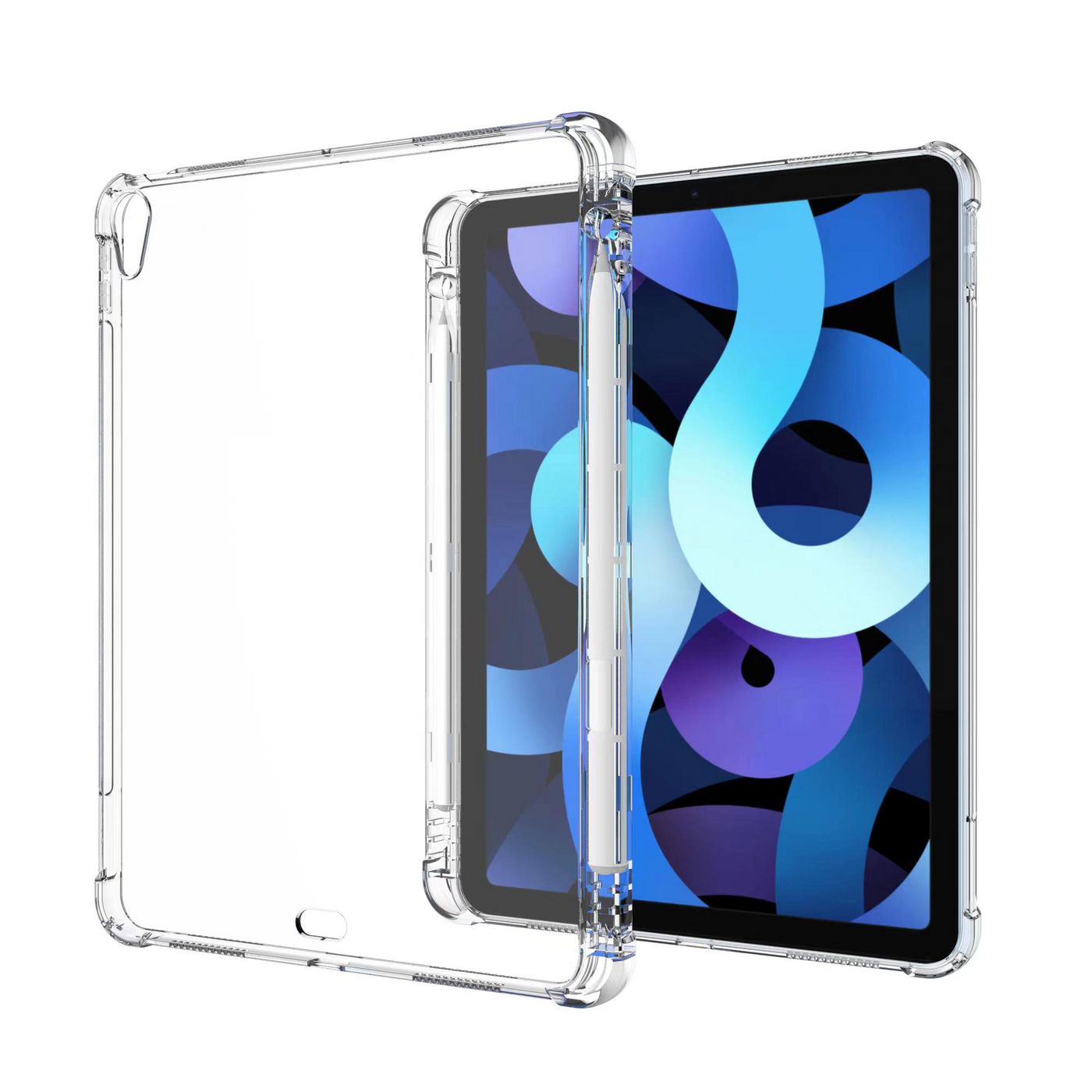 eSTUFF ES686015-BULK Tablet Case – Transparent 10.9" TPU Cover with Pencil Holder