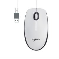 Logitech 910-006764 M100 Corded Mouse – USB Optical Ambidextrous 1000 DPI White