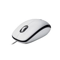 Logitech 910-006764 M100 Corded Mouse – USB Optical Ambidextrous 1000 DPI White
