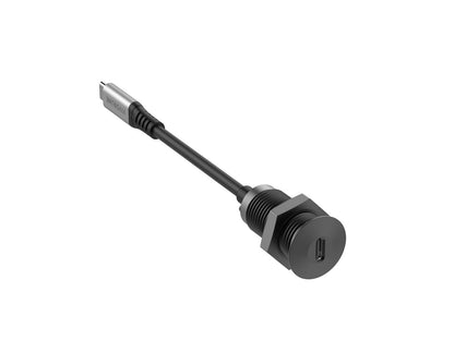 Vivolink PROUSBCMF0.3SOCKET-B USB-C Desk Socket with 0.3m USB 3.2 Gen 2 Cable, Black, 10Gbps