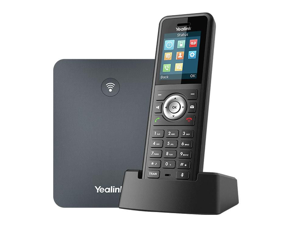 Yealink W79P IP Mobile Phone – Wireless Handset, 20 Lines, TFT Display, Wi-Fi, Black