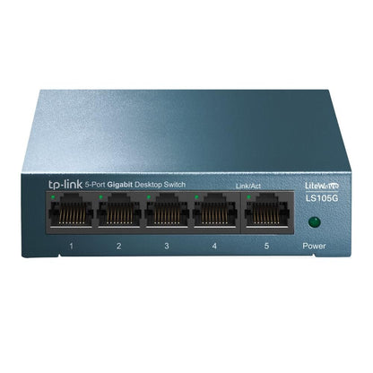 TP-Link LS105G 5-Port Gigabit Unmanaged Desktop Network Switch – Metal Housing