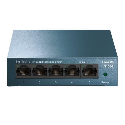 TP-Link LS105G 5-Port Gigabit Unmanaged Desktop Network Switch – Metal Housing