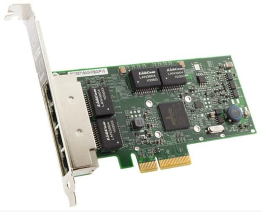 Broadcom BCM95719A1904AC Networking Card – PCIe 2.0 x4 4x RJ-45 1GBASE-T