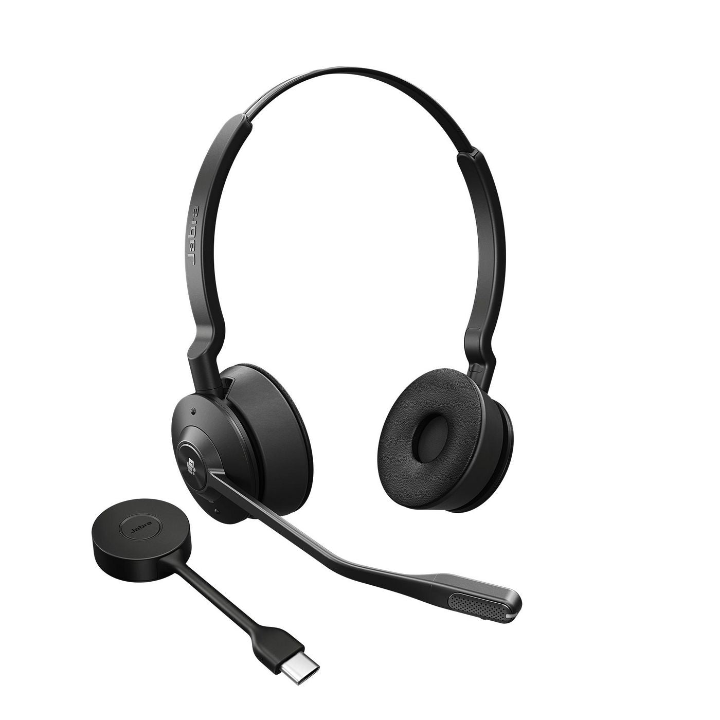 Jabra 9559-470-111 Engage 55 USB-C MS Stereo Wireless Headset – 150m Range, SafeTone