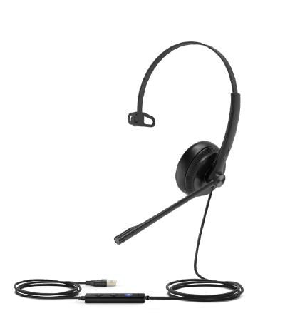 Yealink UH34 MONO UC Mono USB Wired Headset – Lightweight Professional Audio