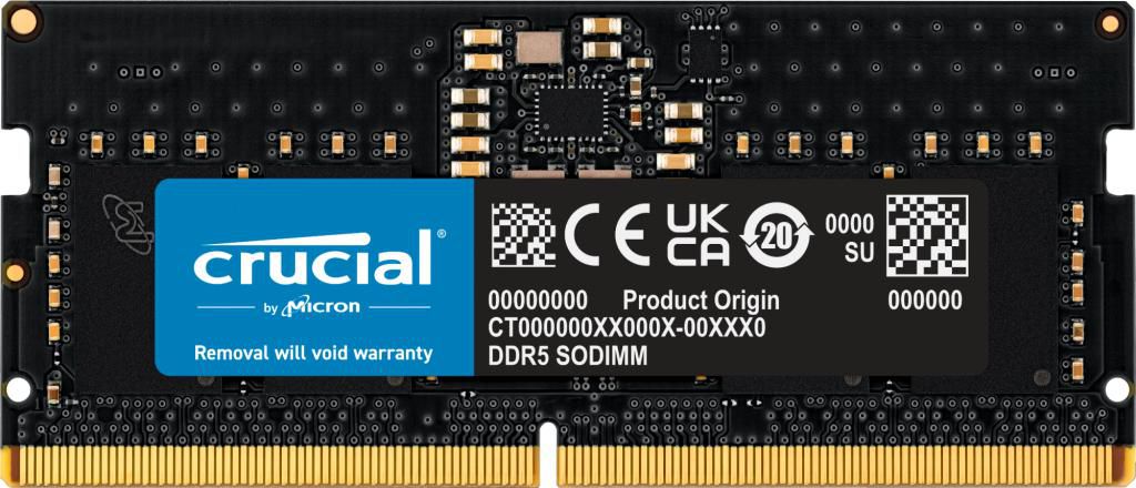 Crucial CT8G48C40S5 8GB DDR5 SO-DIMM Memory – 4800MHz 1.1V