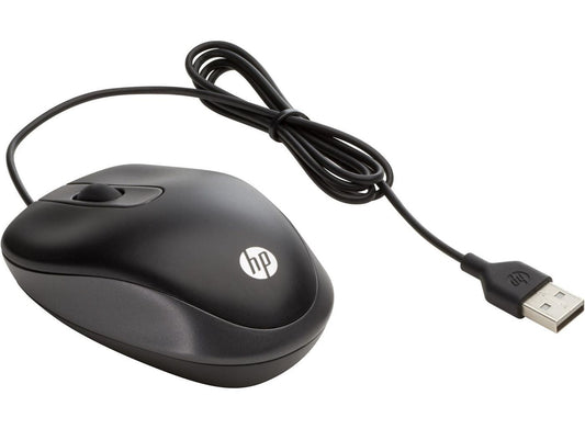 HP G1K28ET#ABB USB Travel Mouse – Ambidextrous Optical 1000 DPI Black